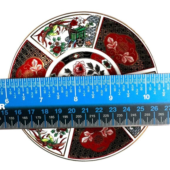 Vintage Japanese Imari Style Porcelain Tea Cup & Saucer Set - Picture 10 of 10